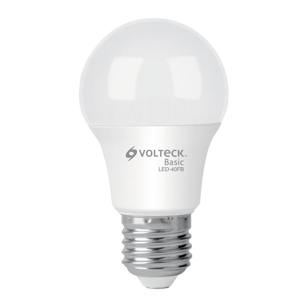 Foco LED 6W (40W) A19, 6500K blanca fría, 570 lm, BASIC LED-40FB
