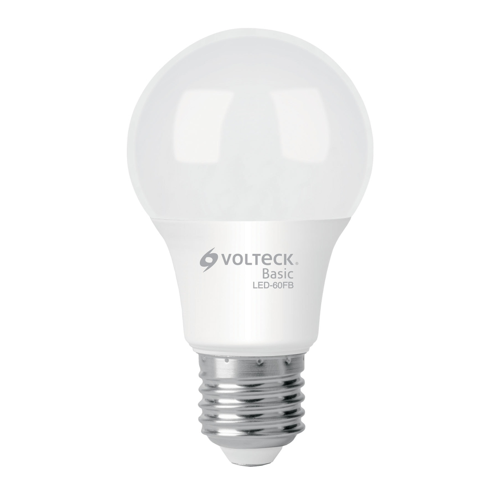 Foco LED 8W (60W) A19, 6500K blanca fría, 790 lm, BASIC LED-60FB