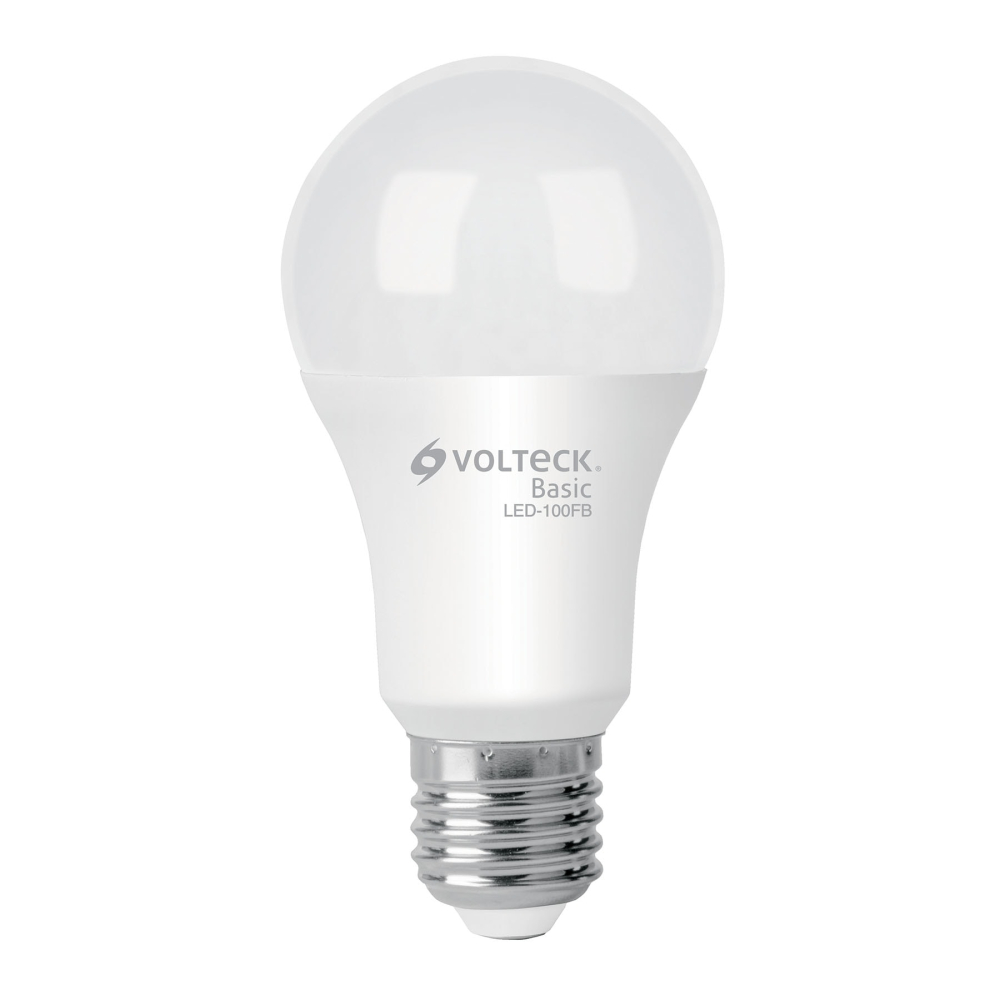 Foco LED 14W (75W) A19, 6500K blanca fría, 1150 lm, BASIC LED-100FB