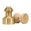 Plomada de latón 8 oz tipo Guatemala, TRUPER PLOM-8G