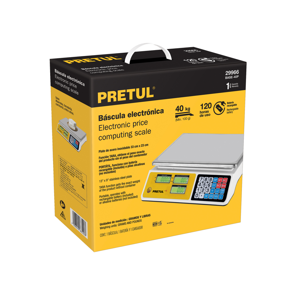 Caja empaque de repuesto para BASE-40P, PRETUL CJ-BASE-40P