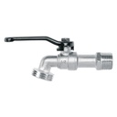 Llave de esfera de zinc 1/2', 110 g, s/adaptador, PRETUL LL-21PS