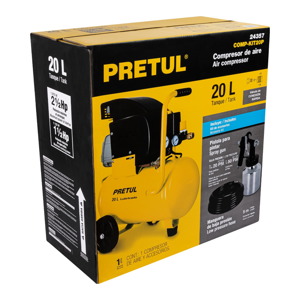 Caja de empaque de repuesto para COMP-KIT20P, PRETUL CJ-COMP-KIT20P