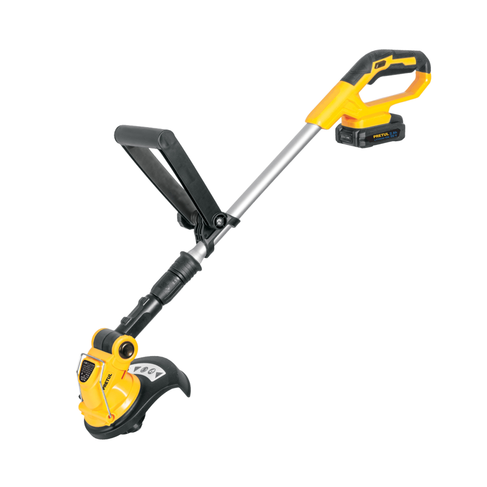 Desbrozadora inalámbrica 20V, 1 batería 2Ah, 1 carg. PRETUL DESI-20P