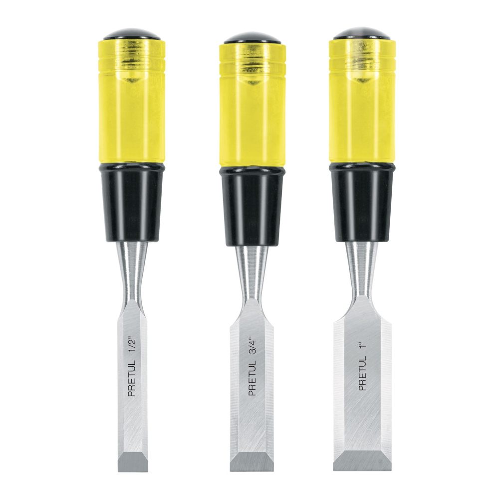 Juego de 3 formones Pretul JFP-3