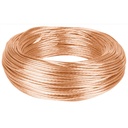Metro de cable desnudo de cobre calibre 10 AWG, rollo 100 m CADES-10-100