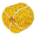 Metro de cuerda amarilla de polipropileno 8 mm, rollo 32m CUE-081M