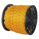 Metro de cuerda amarilla de polipropileno 11mm, carrete 380m CUE-11M