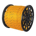 Metro de cuerda amarilla de polipropileno 13mm, carrete 414m CUE-13M