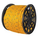 Metro de cuerda amarilla de polipropileno 16mm, carrete 264m CUE-16M