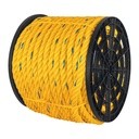 Metro de cuerda amarilla de polipropileno 25mm, carrete 105m CUE-25M