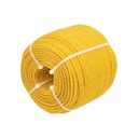 Kilo de cuerda amarilla de polipropileno 4 mm, rollo 1kg CUE-041K