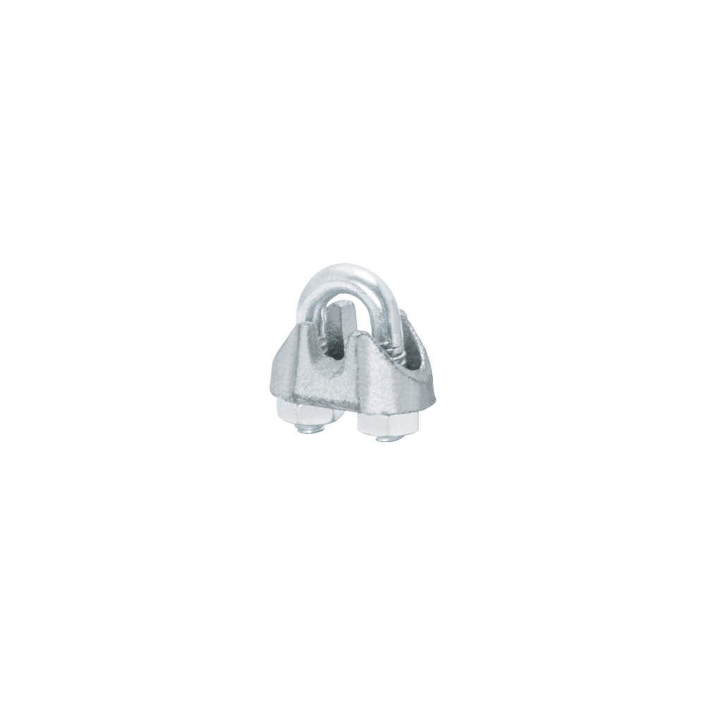 Bolsa c/100 nudos (perros) de hierro p/cable de 1/8', FIERO NUDO-1/8G