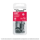 Blíster con 30 arandelas planas de 1/4', FIERO ARA-1/4A