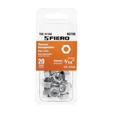 Blíster con 20 tuercas 5/16' hex de acero galvanizado, FIERO TUE-5/16A