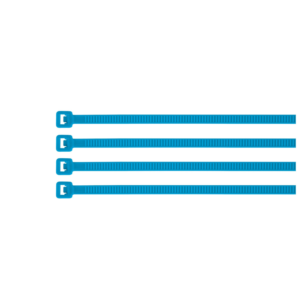 Bolsa con 100 cinchos plásticos 18 lb, 100 x 2.5 mm, azules CIN-1810Z