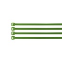 Bolsa con 100 cinchos plásticos 18 lb, 100 x 2.5 mm, verde CIN-1810V