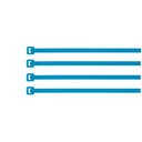 Bolsa con 50 cinchos plásticos 50 lb, 300 x 4.5 mm, azules CIN-5030Z