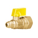 Válvula de control para gas, latón, 5/16'flare x 1/2'hembra VG-554-N