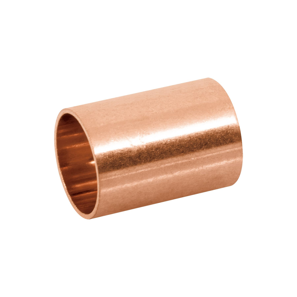 Cople de cobre 1/2', sin ranura, FOSET CC-201