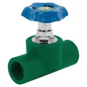 Válvula de globo PPR, 3/4' (25mm), FOSET CV-GL-3/4