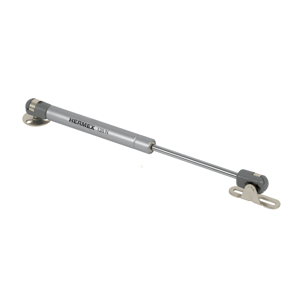 Pistón a gas con capacidad de 120 N / 12 kg, HERMEX PIGA-120