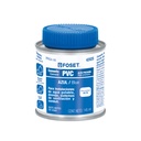 Cemento p/PVC, azul, alta presión, lata 145ml, FOSET PPVCA-145