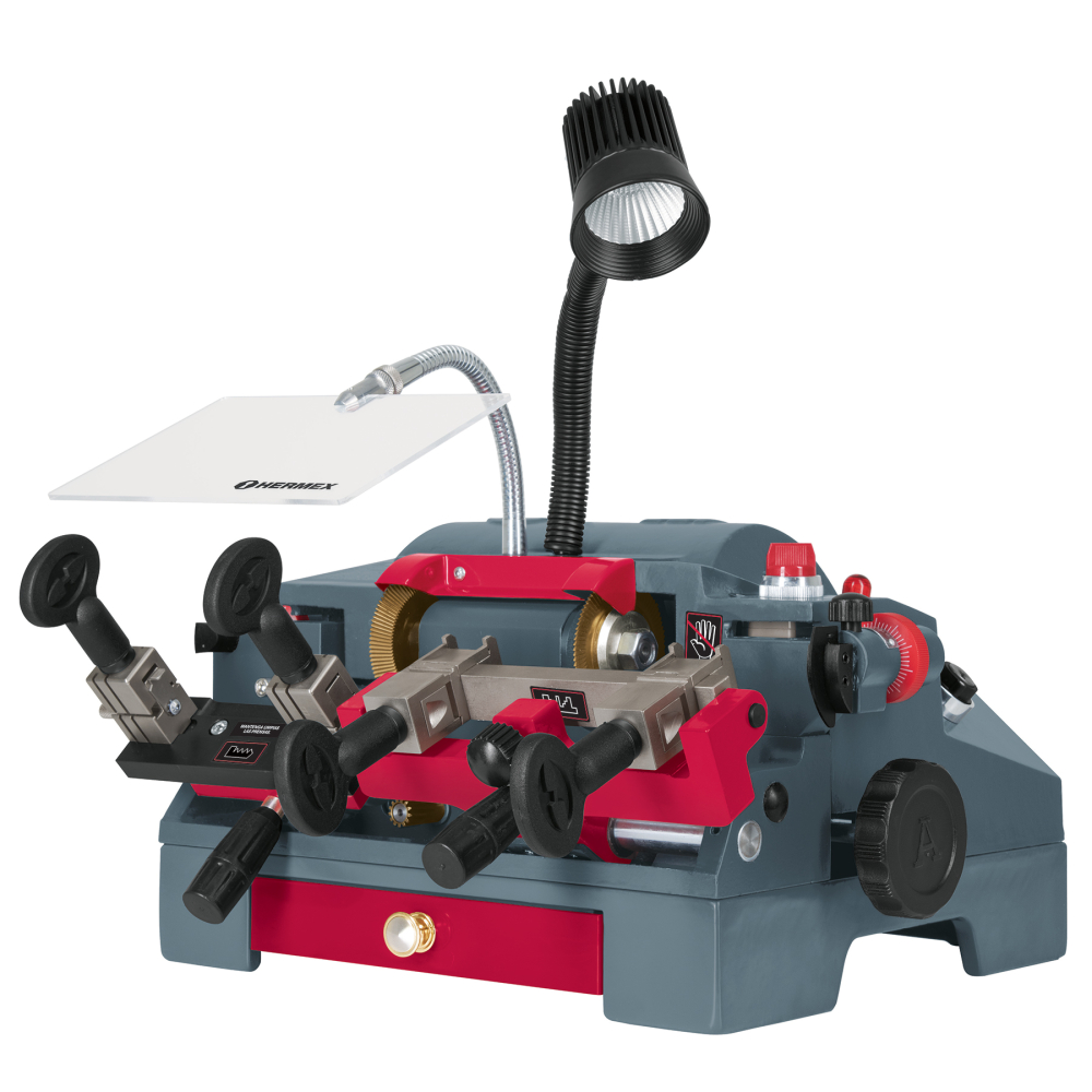 Duplicadora de 10 tipos de llaves, tipo torno, HERMEX DUP-310