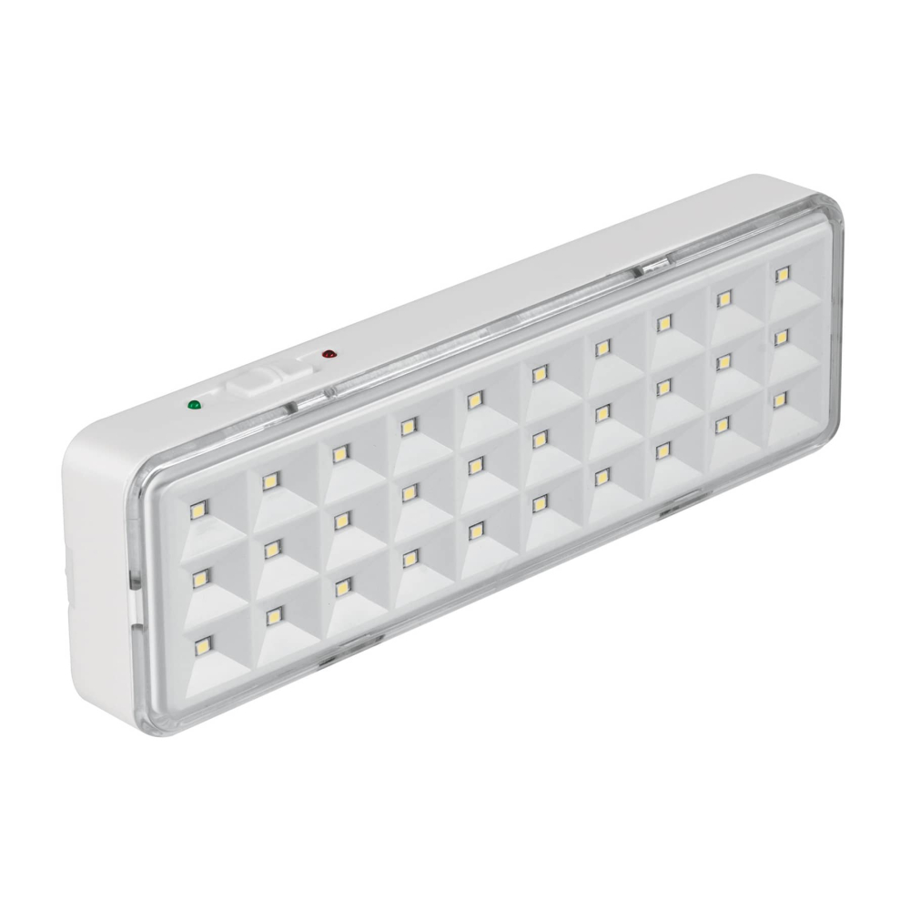 Lámpara de emergencia, 30 LEDs, 220 lm, recargable, VOLTECK LAE-30