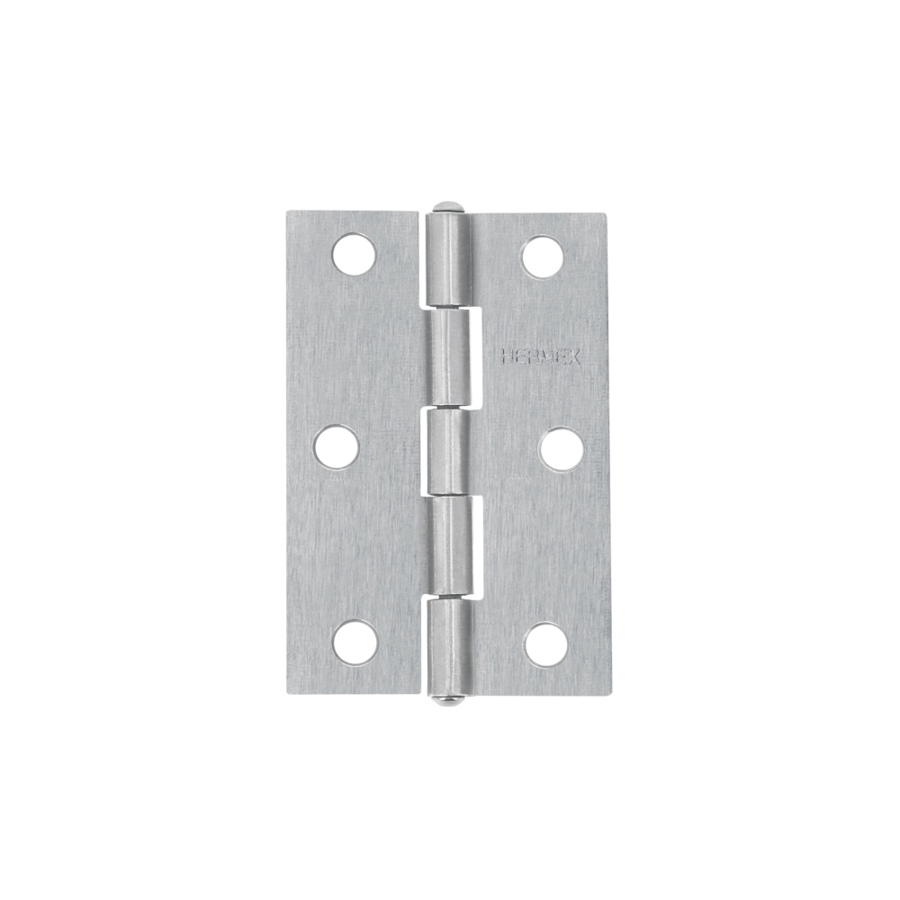 Bisagra rectangular 2-1/2' acero pulido, HERMEX BR-250