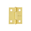 Bisagra rectangular 1-1/2 x 1-3/16', acero latonado, HERMEX BR-151