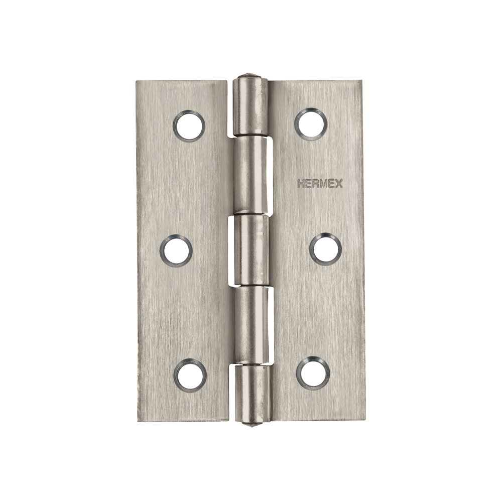 Bisagra rectangular 2-1/2' acero inoxidable, HERMEX BR-254