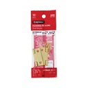 Bolsa con 2 bisagras rectangulares 1-1/2', acero latonado BR-151B