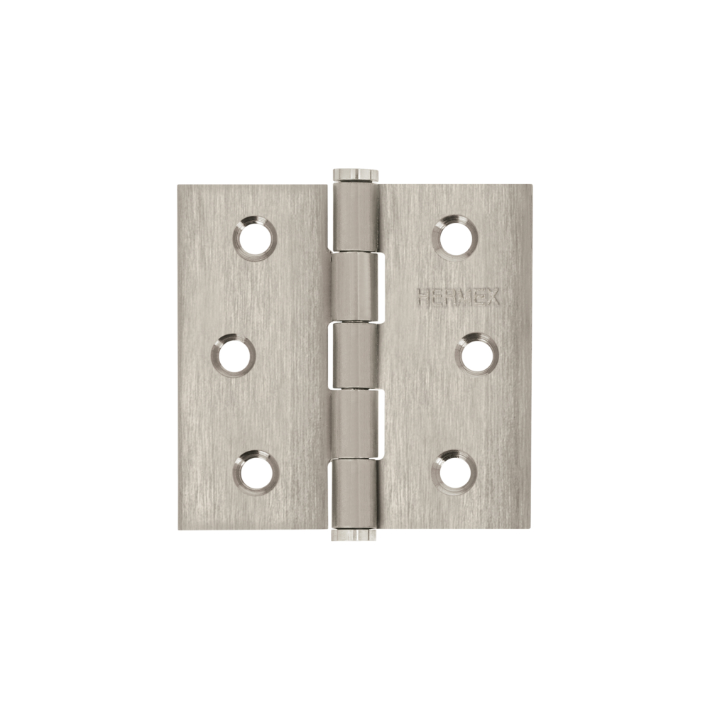 Bisagra cuadrada 2-1/2' acero inox, cabeza plana, HERMEX BC-254P