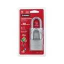 Blíster con 2 candados de hierro de 38mm con gancho largo CH-38LX2