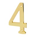 Número 4 de latón sólido 4', HERMEX NUCH-4