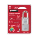 Blíster con 2 candados de hierro de 25 mm, gancho corto CHB-25X2