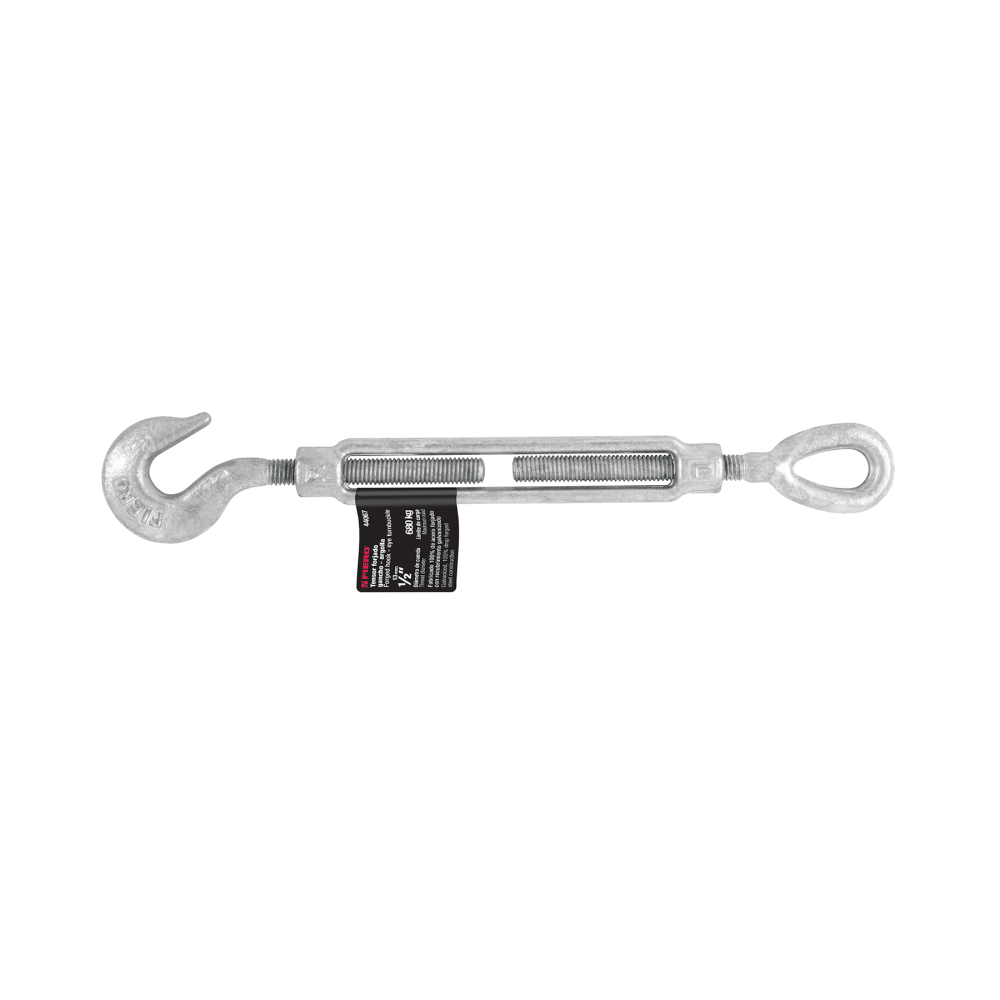 Tensor de acero forjado 1/2x6' ojo-gancho, galvanizado FIERO TENF-1/2