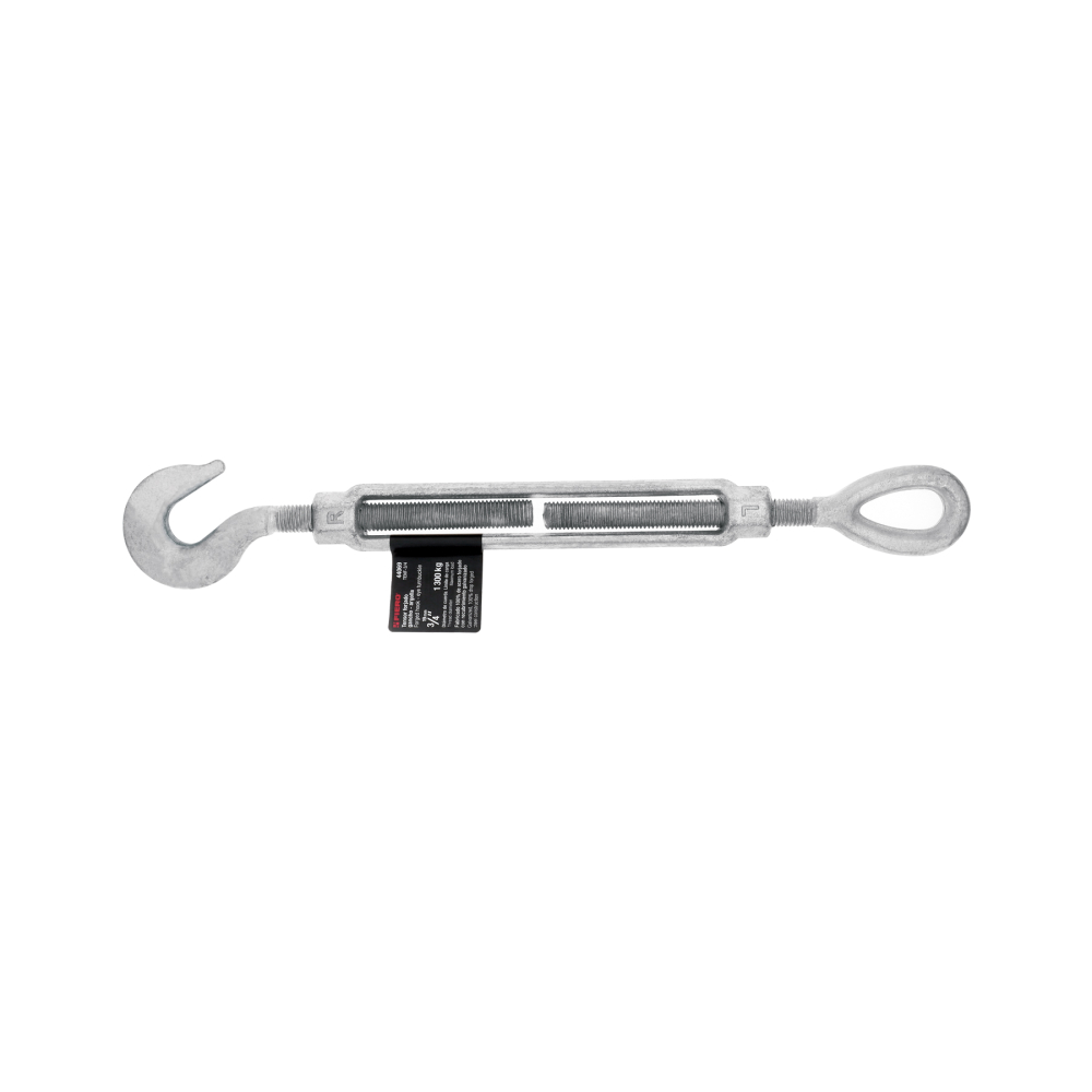 Tensor de acero forjado 3/4x9' ojo-gancho, galvanizado FIERO TENF-3/4
