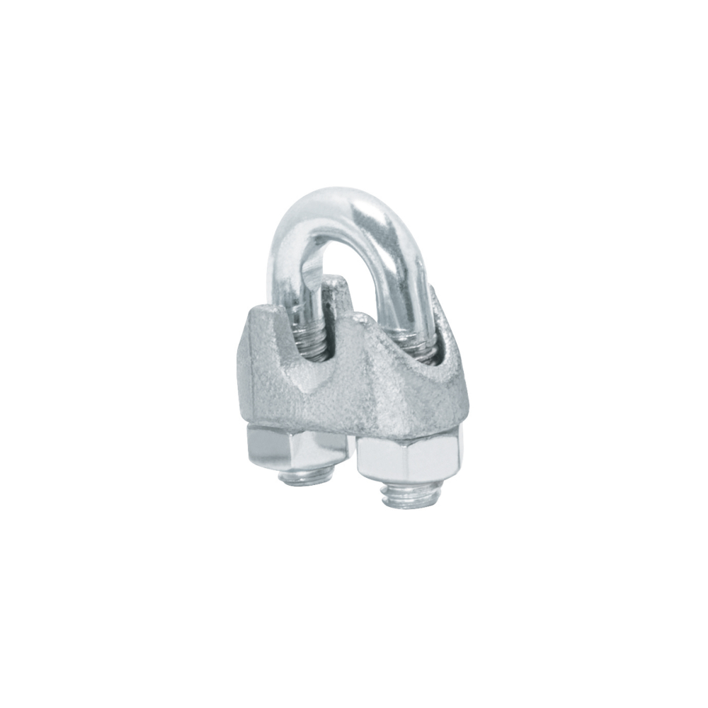 Blíster c/2 nudos (perros) de hierro p/cable de 1/4', FIERO NUDO-1/4