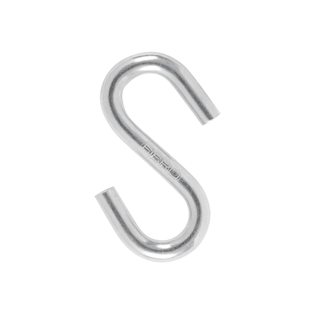 Gancho 'S' de 5/16' de acero para cable, FIERO GANS-5/16