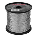 Metro de cable rígido 3/32' de acero 7x7 hilos, 75 m, FIERO CAB-3/32R