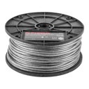 Metro de cable rígido 1/8' acero 7x7 recubierto PVC, 75 m CAB-1/8RX