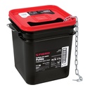 Metro de cadena pulida de 1/8', 75 m en cubeta, FIERO CAPU-1/8