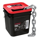 Metro de cadena pulida de 1/2', 5 m en cubeta, FIERO CAPU-1/2