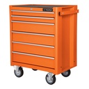 Gabinete metálico móvil, 6 cajones, capacidad 130 kg, TRUPER GAMO-6130