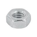 Bolsa con 250 tuercas 1/4' hexagonales de acero galvanizado TUE-1/4