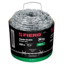 Rollo de alambre de púas 350m calibre 12.5, FIERO ALPU12-34