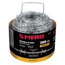 Rollo de alambre de púas 300m calibre 15.5, FIERO ALPU15-300