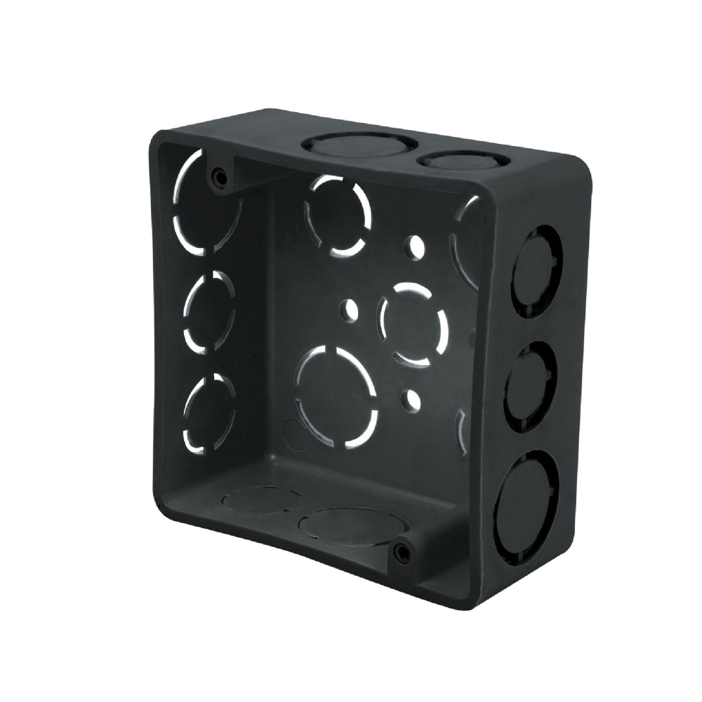 Caja de registro cuadrada 4' plástica, VOLTECK CCH-4X4P